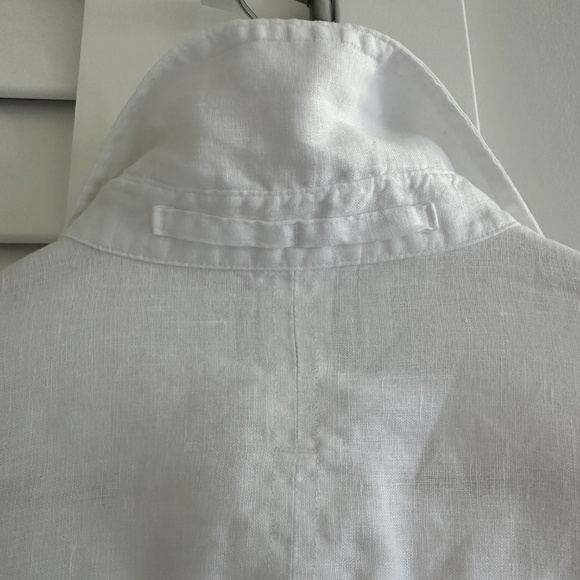 Banana Republic THE BOXY CROPPED LINEN Shirt - As New - Picture 8 of 9